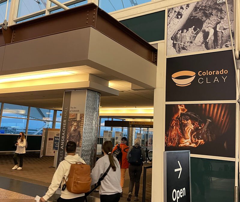 Colorado Clay Exhibit at Denver International Airport